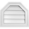 Ekena Millwork Octagonal Top Surface Mount PVC Gable Vent w/ 2"W x 1-1/2"P Brickmould Frame, 16"W x 14"H GVPOT16X1402SN - alternate 1